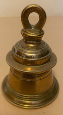 BRASS BELL vintage GHANTI HINDU TEMPLE POOJA BRASS HANUMAN  masonic berwick