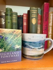 New Highland Stoneware Mug Seconds Medium Size Landscape Design
