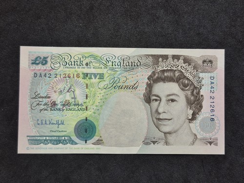 Qe2 pound note 1990 - qe2, £5
