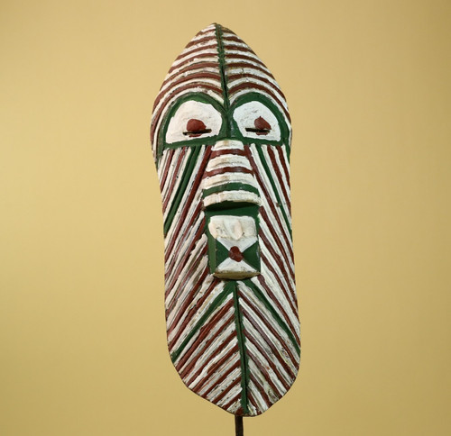 African tribal mask carved - tribal,
