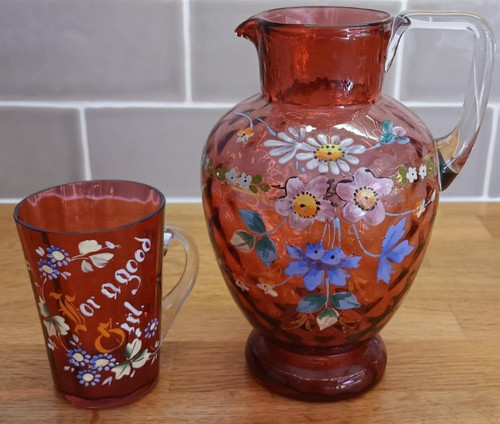 Antique cranberry bohemian - cranberry,