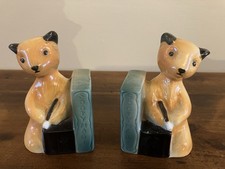 Sooty Ceramic Book Ends - Sooty & Sweep - Rare