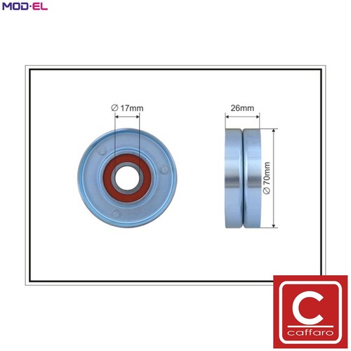 Tensioner pulley vribbed belt - tensioner,