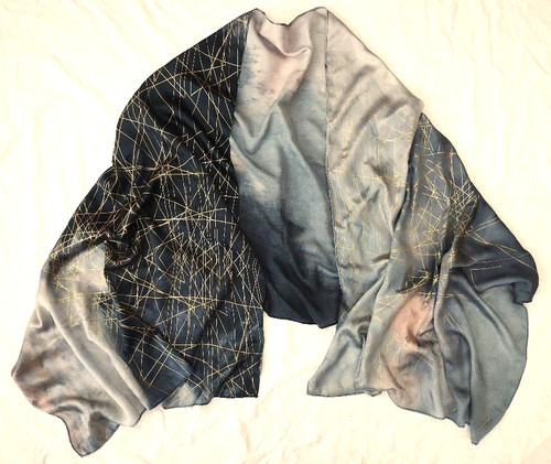 Jigsaw long silk scarf - ,