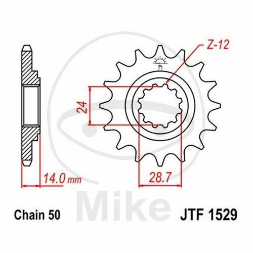 Sprocket z17 530 726 - z17, 726.03.83