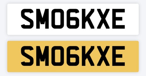 Smoke private number plate - number,