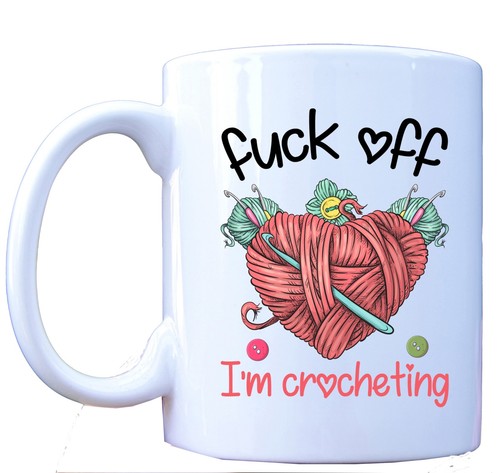 Off m crocheting mug - i'm,