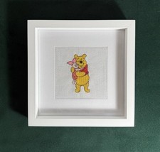 Handmade cross stitch Winnie