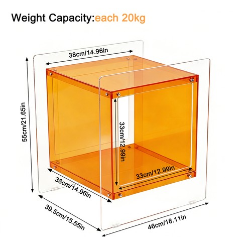 Acrylic end table - end,