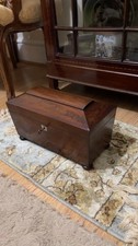 c.1870 Georgian Wood Tea Caddy 