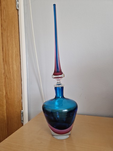 Murrano vintage glass decantor - murrano,