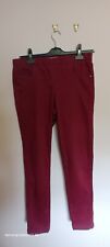 TU ladies UK12/L29" mid rise burgundy jeggings, good used condition