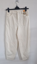 M&S Cream Jeans Size 10