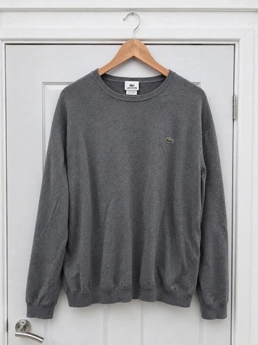 Lacoste grey crew neck - grey, jumper