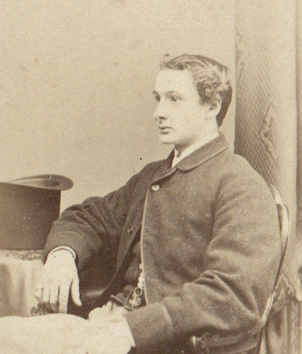 Edinburgh cdv handsome young - handsome,