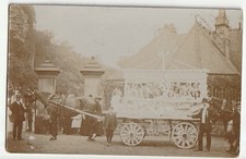 1911 postcard Featherstone Wakefield Band of Hope temperance Yorkshire carnival