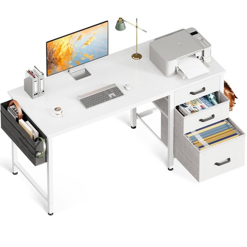 Computer desk with drawers - computer,