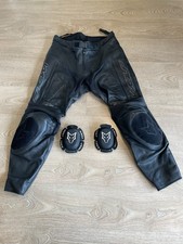 Wolf titanium leather trousers - titanium,