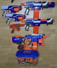 Large Mixed Genuine Nerf Gun with Bullets Bundle for Kids and Adults Job Lot