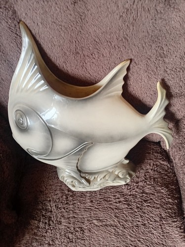 Large pottery fish ornament - large,