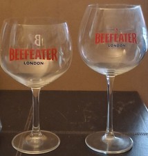 2- Beefeater London Gin Large Balloon Style stemmed Glass