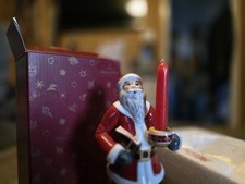 Villroy and Boch Santa Candleholder Christmas Ornament