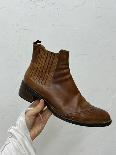 Vintage brown leather chelsea - vintage,