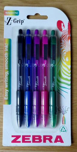 Zebra grip smooth ballpoint - zebra, z-grip
