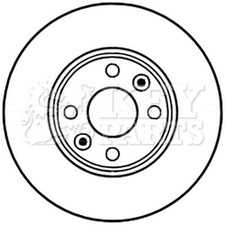 2x Brake Discs Vented For
