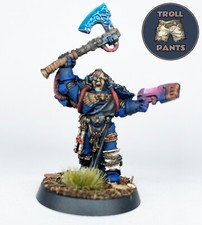Warhammer 40k - Space Marines - Librarian with Force Axe & Plasma Pistol
