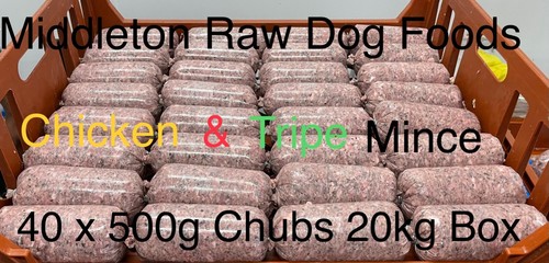 Frozen minced green tripe - green, &