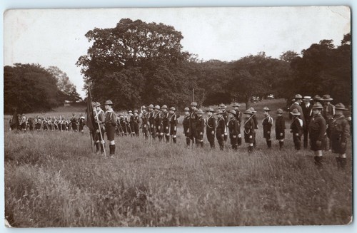 Boy scouts troop outside scout - scouts,