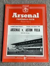 1954 Arsenal v Aston Villa