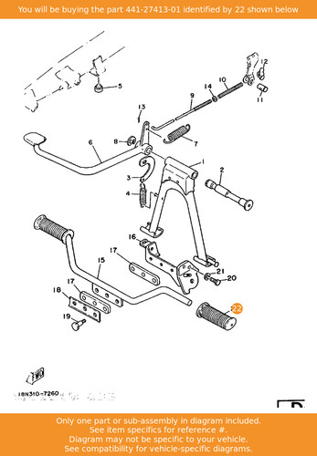 Yamaha cover footrest - yamaha,