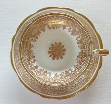 Foley Tea Cup and Saucer Gold