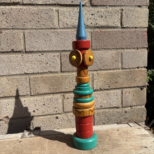 Vintage russian tall wooden - russian,