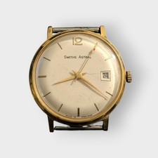 Smiths Astral Mens Watch Vintage 17 Jewels Date Window Made In England Working