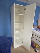 IKEA Pax Single Wardrobe White Nearly New. 4 Shelves