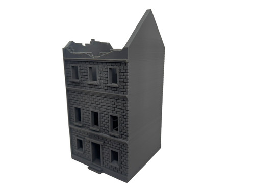 28mm destroyed house - destroyed,