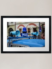 Fiat 125p - "MILICJA" 3 Framed