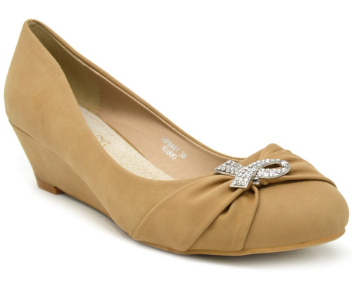 Womens low heel court shoes - heel,