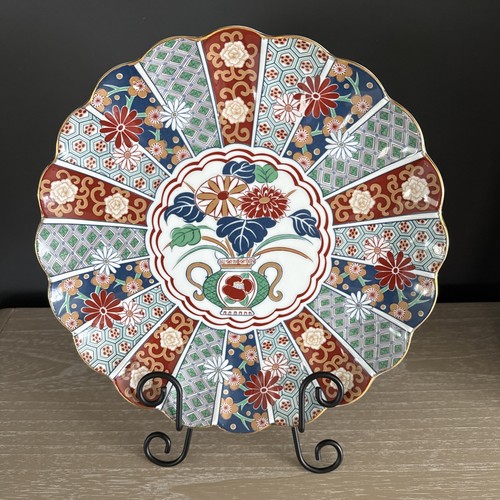 Arita imari fan japanese - japanese, fine