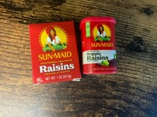 mini brands sun maid raisins organic raisins tub  box props for Barbie ❤️