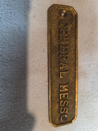General mess brass - “general, mess”