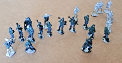 Metal minifigs soldiers - metal,