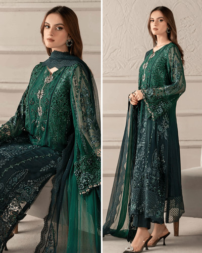 Pakistani tie and dye - tie, green