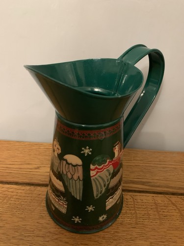 Pitcher jug green metal - jug,