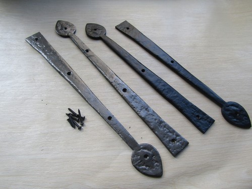 Rustic iron hinge fronts false