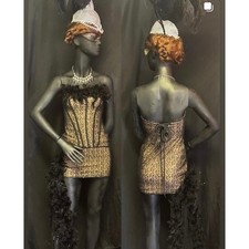 Casino Showgirl Costume - Handmade One-of-a-Kind COSTUME - Womans Small