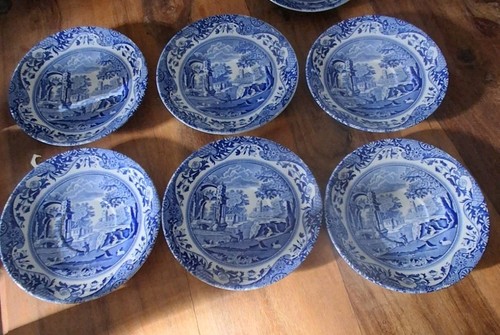 Joblot spode blue italian - joblot,